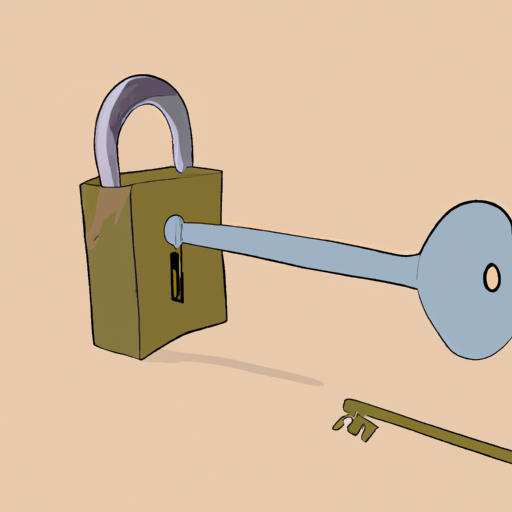 תמונה 1: מפתח שחוק מתקשה לפתוח מנעול לדלת